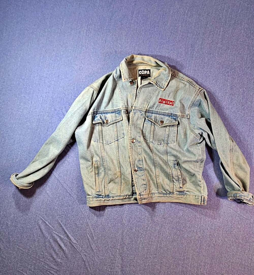 Copa Digital Denim Jacket Size M Light Wash Jean Jacket